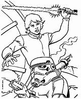 Luke Skywalker Coloring Pages Wars Star Color Getdrawings sketch template