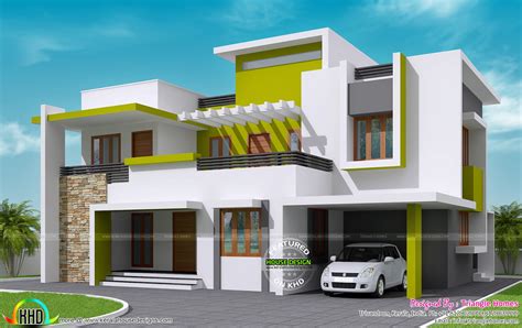 sq  contemporary house kerala home design  floor plans