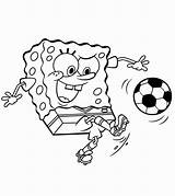 Soccer Coloring Pages Spongebob Ball Sports Football Cartoon Playing Squarepants Little Printable Kids Sheets Print Player Momjunction Sheet Ones Girl sketch template