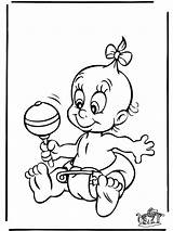 Baby Playing Coloring Printable Print sketch template