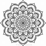 Mandala Mandalas Bunga Colorat Muster Blume Schwarz Planse Yantras Mandale Pola Adulti Kolase Adults Frame Ausmalbild Pita Hias Tanaman Terpopuler sketch template