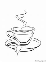 Tea Coloring Pages Iced Getcolorings Color Getdrawings sketch template