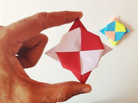 modular action origami paper super spinning ninja star blade