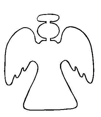 printable angel pattern   home pinterest angel pictures