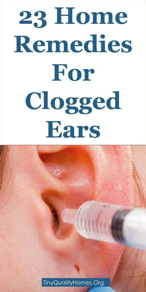 rid  clogged ears ear congestion  home remedies