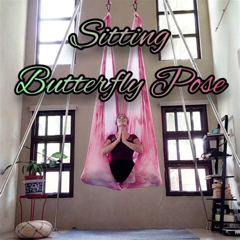 aerial yoga sitting butterfly pose aerial mom  instagram