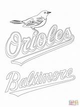 Coloring Baltimore Mlb Orioles Designlooter Coloringfolder sketch template