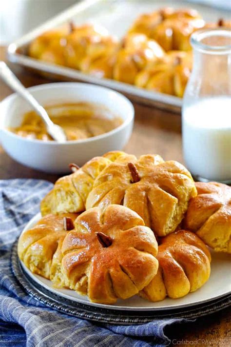 soft and fluffy pumpkin dinner rolls aka adorably delicious