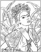 Frida Kahlo Khalo Pintar Obras Mandalas Adult Mandala Publishing Glad Whimsic Created Botero рисунки Colorare Malvorlagen Quadri Kostenlosen Wurden Freuen sketch template