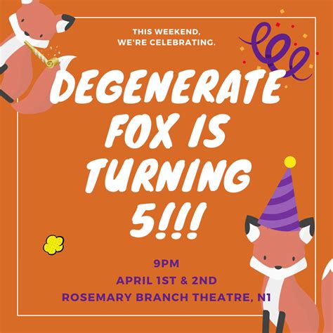 degenerate fox on twitter are you coming to our birfday party 🙂