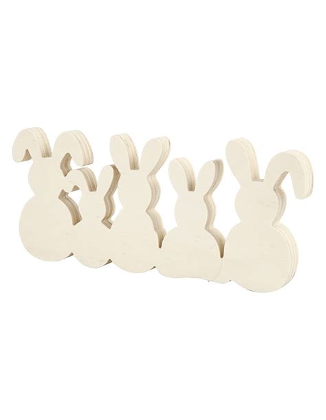 konijnen op rij duurzaam houten speelgoed