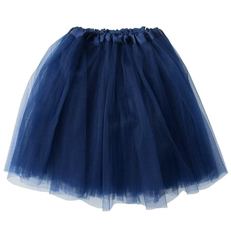 navy blue adult size  layer tulle tutu skirt princess halloween costume ballet dress party