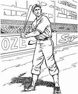 Basebol Mlb Jogador Profissional Tudodesenhos Colorir Sox Batter sketch template
