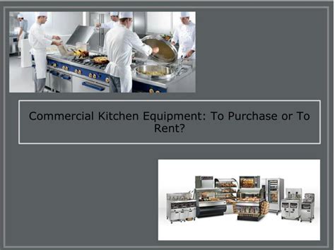 commercial kitchen equipment  purchase   rent powerpoint  id