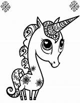 Coloring Pages Cuties Unicorn Cute Printable Cuty Print Color Animal sketch template