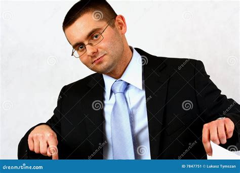 businessman pointing  stock image image  agent