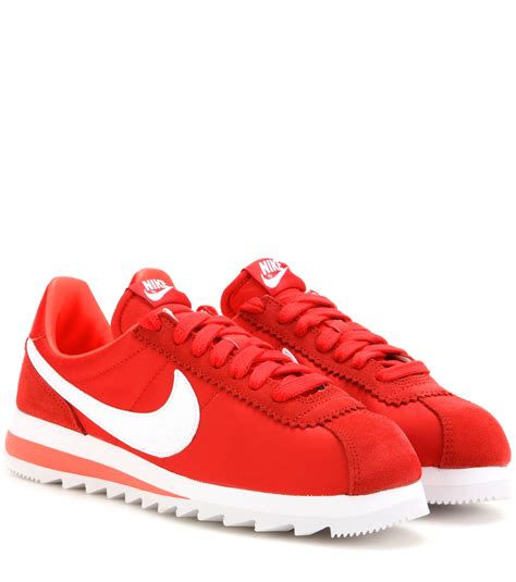 lyst nike classic cortez epic sneakers  red