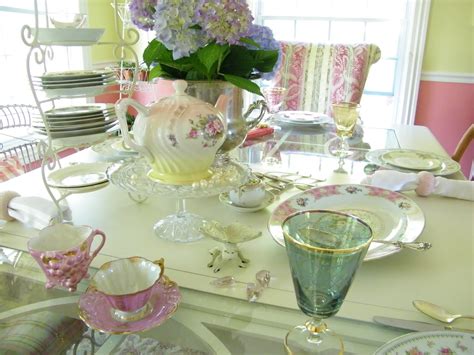 maison decor vintage pink ladies luncheon
