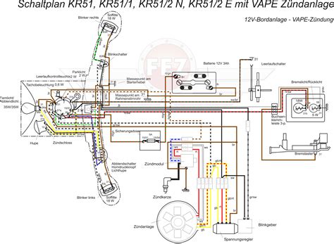 schaltplan simson  elektronik  wiring diagram