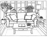 Room Living Drawing Drawings Line Perspective Easy Interior Sketch Dramatically House Sketches Kids Paintingvalley Colouring Improve Explore Visit sketch template