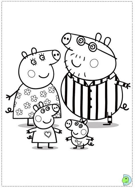 print   peppa pig coloring pages