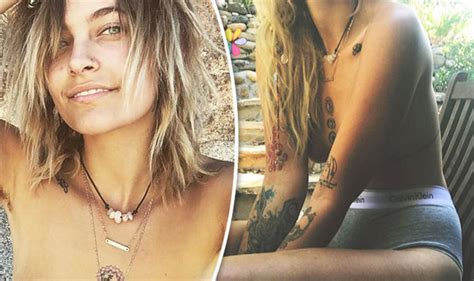 paris jackson strips off and poses topless to promote body