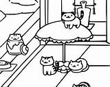 Neko Atsume Coloring Lover Cat Pages Instant Own Print sketch template