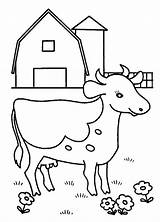 Coloring Dairy Cow Pages Farm Cows Barn Yard Netart Library Popular Kids sketch template