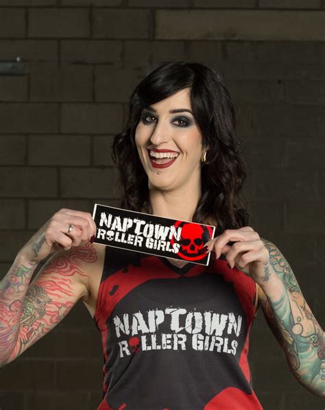 naptown roller girls large sticker — naptown roller derby