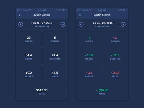 individual pay period  rappora  dribbble
