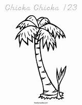 Coloring Chicka Palm Tree Boom Trees Pages Bark Template Print Crafts Printable Worksheets Favorites Login Add Date Cartoon Library Outline sketch template