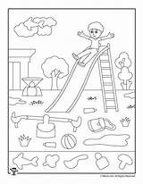 Playground Woojr Kindergarten Objects Woo sketch template