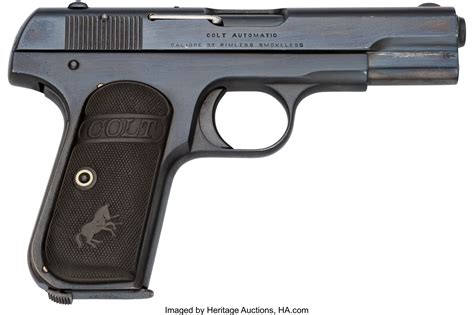 colt model  pocket hammerless semi automatic pistol lot