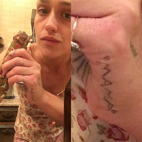 Jemima Kirke Writing Side Of Hand Tattoo Steal Her Style