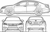 Accord Honda Drawingdatabase Blueprints ใน sketch template