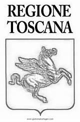 Toscana Stemma Regione Regioni Diverse Nazioni Toskana sketch template