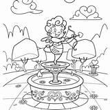 Coloring Fountain Pages Cupid Valentine Printable 75c5 Water Color Getdrawings Getcolorings Kids Print Valentines Adults Simple Drawing Colorings sketch template