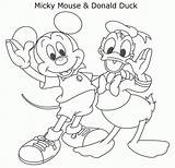 Mickey Mouse Coloring Outline Donald Drawing Duck Pages Kids Pony Little Drawings Getdrawings Library Clipart Collection Paintingvalley sketch template