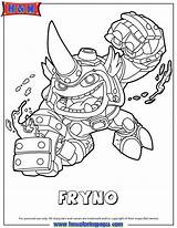 Coloring Swap Skylanders Fryno Pages Force Designlooter Fire Hmcoloringpages sketch template