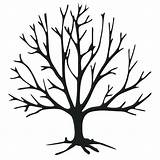 Tree Bare Clipart Template Leafless Drawing Stencil Workshop Bits Crafters Outline Four Clip Seasons 4x4 Balzer Stencils Branches Half Trees sketch template