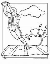 Football Pages Coloring Printable Getcolorings Color sketch template