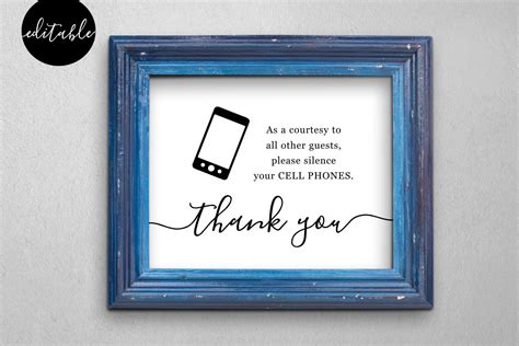 editable  cell phone sign template business wedding home doctor