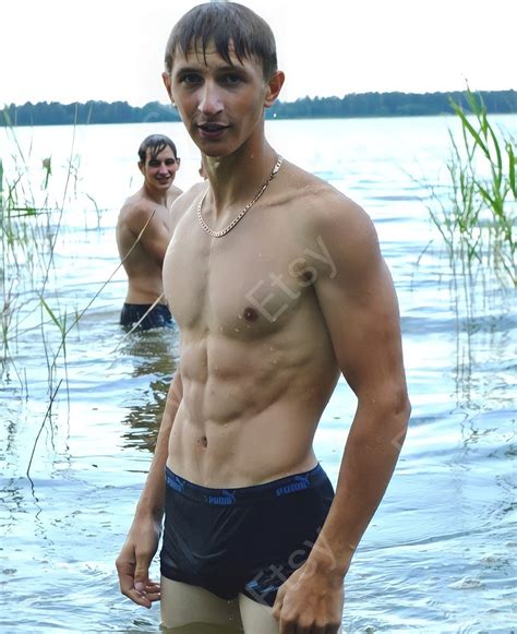 Athletic Handsome Russian Guy Bulge Photo Gay Interest Etsy Israel