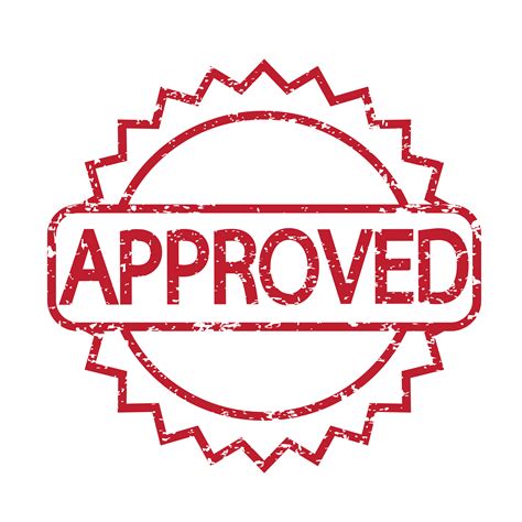 stamp approved  red text  vector art  vecteezy