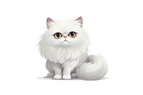 cartoon persian cat graphic by gornidesign · creative fabrica