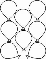 Balloon Balloons Printable Template Coloring Pages Templates Air Outline Birthday Pattern Hot Clipart Patterns Paper Printables Print Library Shapes Clip sketch template