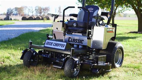 dixie chopper classic  turn mower youtube