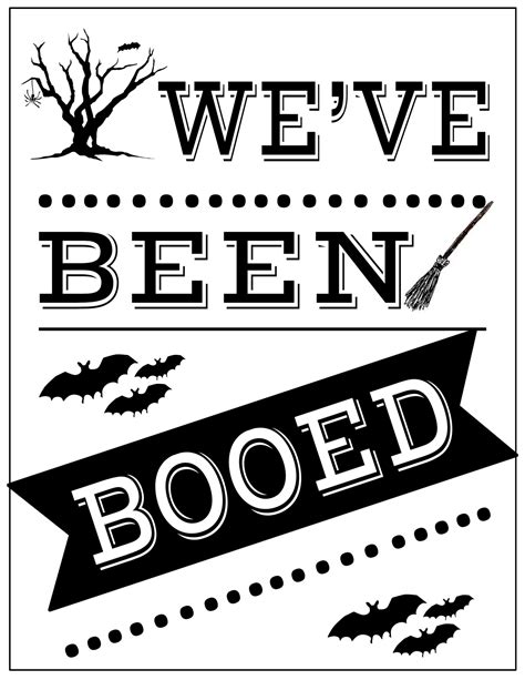 youve  booed  printable