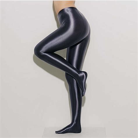 drozeno ladies sexy shiny tights pantyhose sports yoga pants slim fit