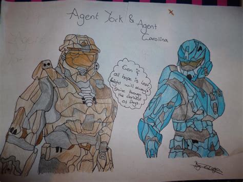 agent carolina and agent york red vs blue by house maid